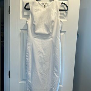 Calvin Klein white sheath dress